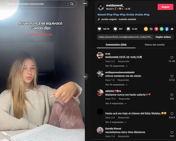 Marianne Gonzaga regresó a TikTok