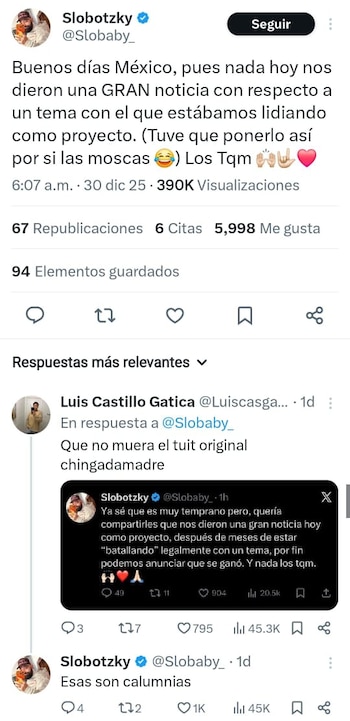 José Luis García Slobotzky adelantó