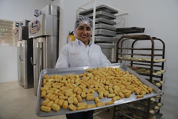 El bizcocho de achira, producto