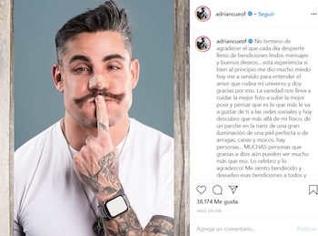 Adrián agradeció el apoyo y