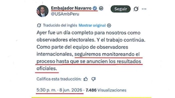 Presentan pedido para expulsar al embajador de EE. UU. por presunta injerencia en elecciones peruanas. (Foto: X/@BernieNavarro7)
