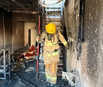 La investigación se abrió dado que el joven tenía heridas que no eran compatibles con el fuego (Policía de Córdoba)