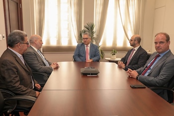 La reunión con el ministro