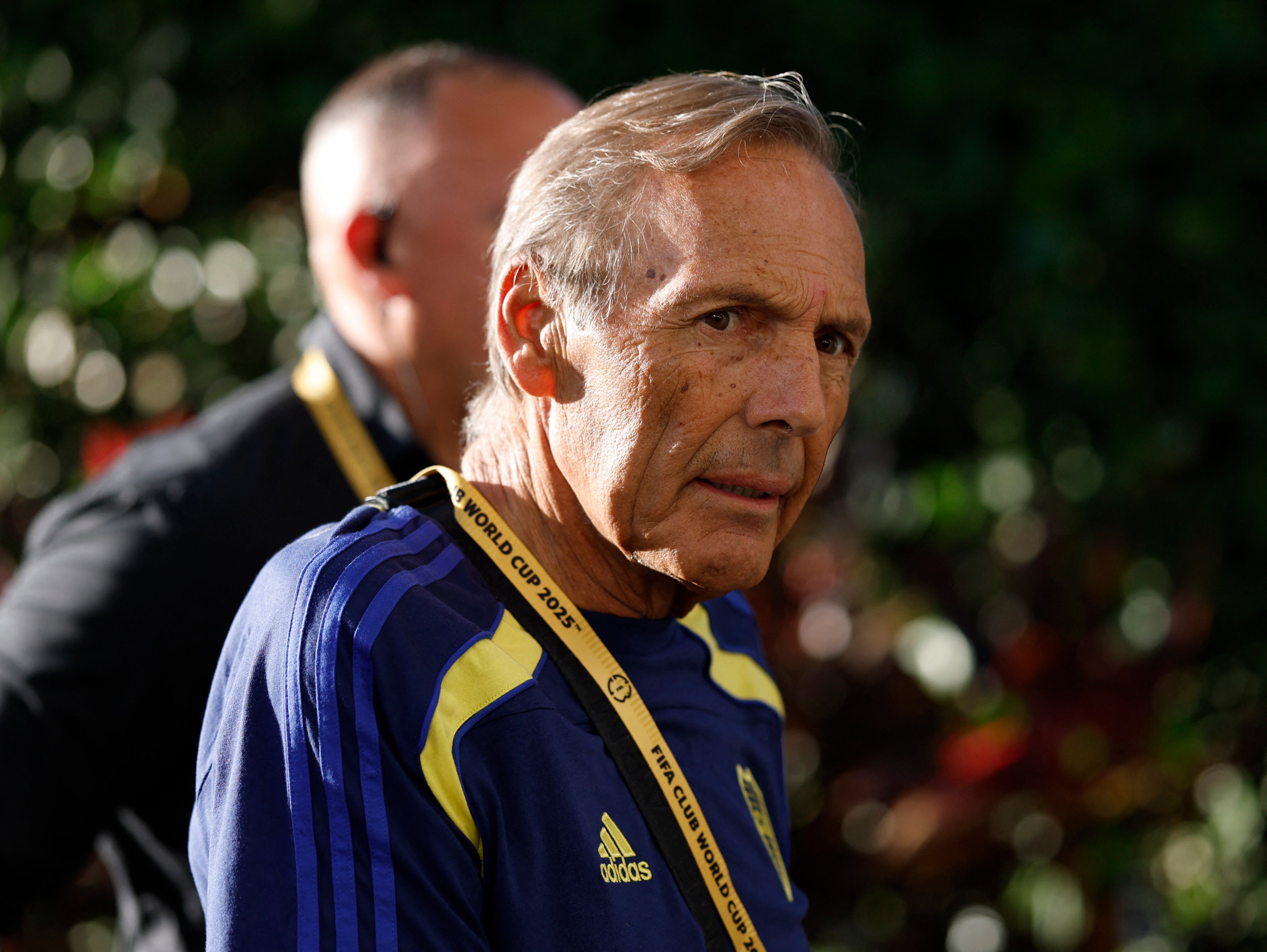 Miguel Russo en la previa a uno de los partidos de Boca en el Mundial de Clubes (REUTERS/Marco Bello)