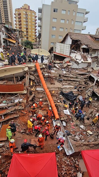 Operativo de rescate tras el