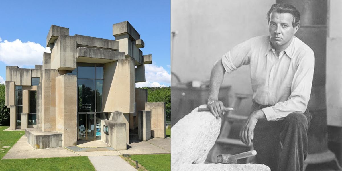 El escultor Fritz Wotruba trasladó su lenguaje de grandes volúmenes geométricos al diseño de una iglesia (Composición fotográfica)