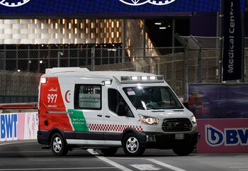 Una ambulancia tuvo que retirar