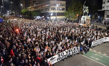 Marcha del Silencio en Uruguay (REUTERS/Martin Varela Umpierrez)