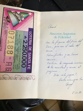 La última carta que recibió