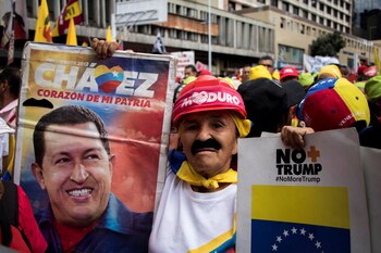 Seguidores del gobierno de Nicolás