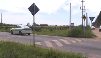 El lugar en el que fue asesinado Santiago Prestes, en Uruguay (Captura Subrayado/Canal 10)