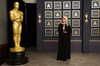 Best Director Jane Campion poses