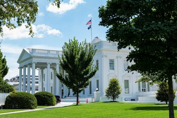 FILE PHOTO: The exterior of the White House is seen from the North Lawn in Washington, U.S., August 19, 2021. REUTERS/Cheriss May/File Photo
