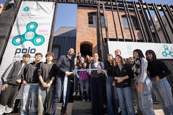 Damián Selci y Florencia Lampreable