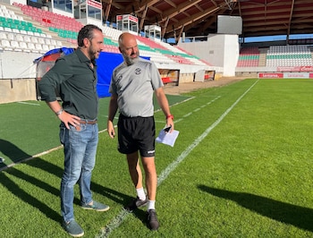 Víctor de Aldama, cuando era presidente del Zamora Club de Fútbol