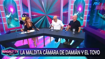 Cati Caballero nunca autorizó la emisión de una cámara escondida: Damián y ‘El Toyo’ cuentan toda la historia. Captura: Magaly TV La Firme.