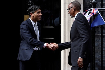 Rishi Sunak con el presidente