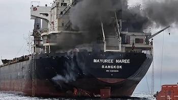 Buque de bandera tailandesa atacado