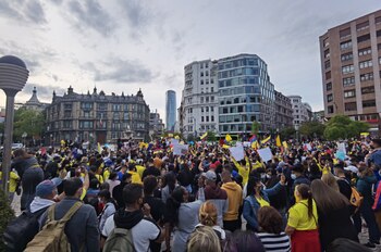 En Bilbao apoyaron el paro