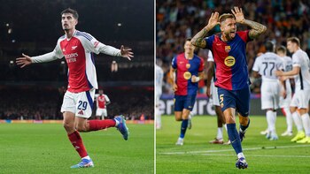 Arsenal y Barcelona vencieron al