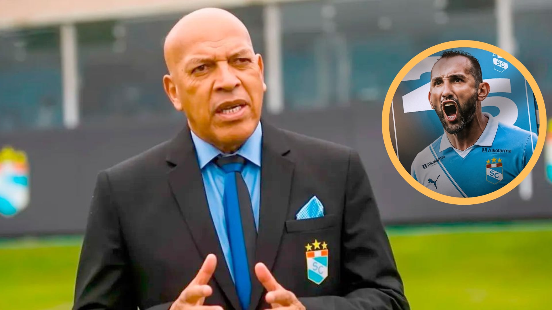 Roberto Mosquera se deshizo de elogios a Hernán Barcos por llegada a Sporting Cristal.