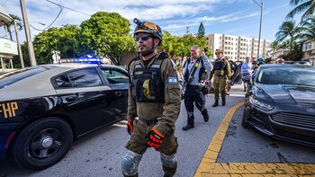 Los miembros de la delegación