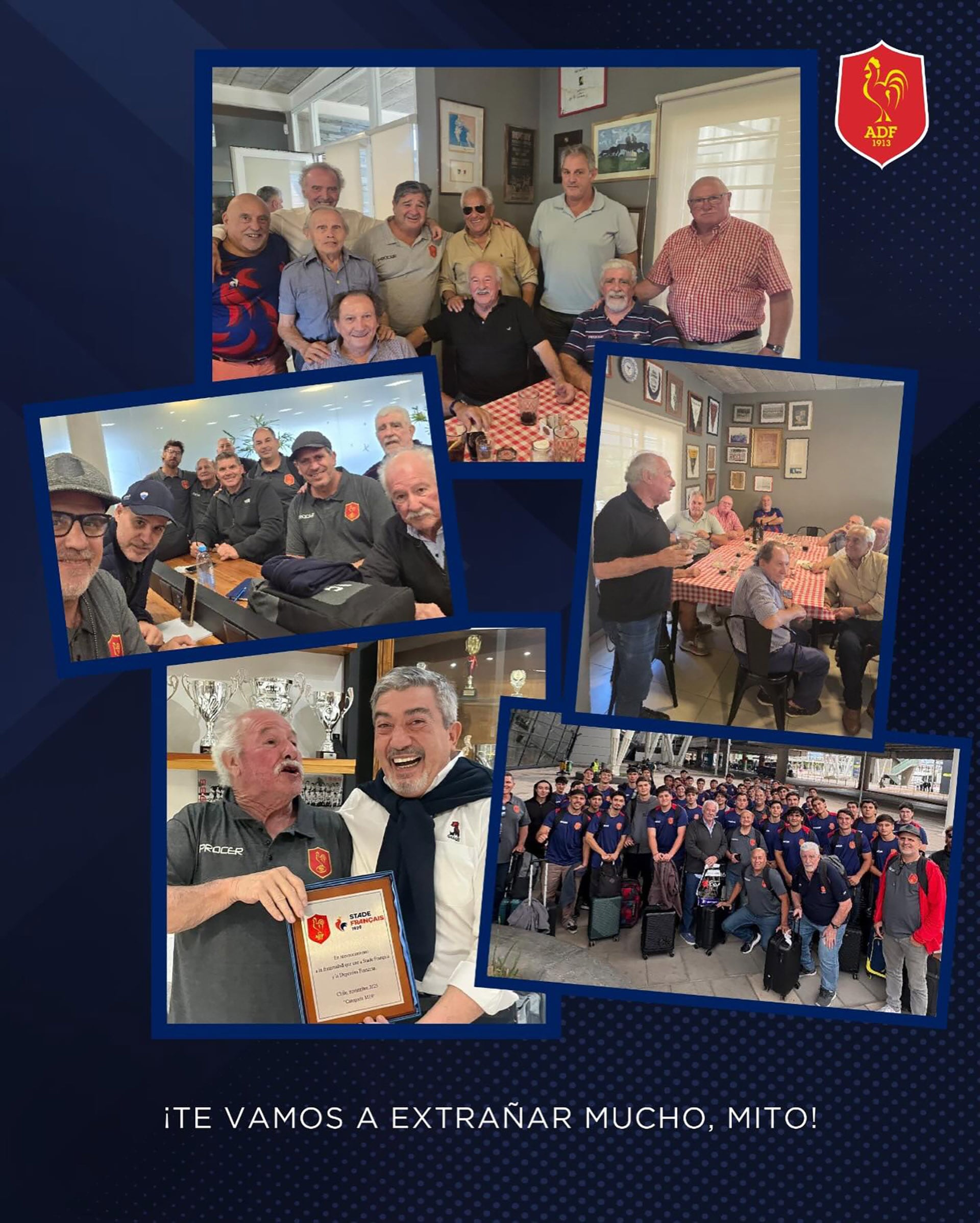 El collage que armó Deportiva Francesa (@deportivafrancesa)