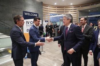 El presidente Guillermo Lasso mantuvo