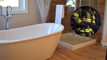 Los bomberos rescataron a una