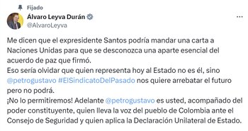 El canciller Álvaro Leyva había