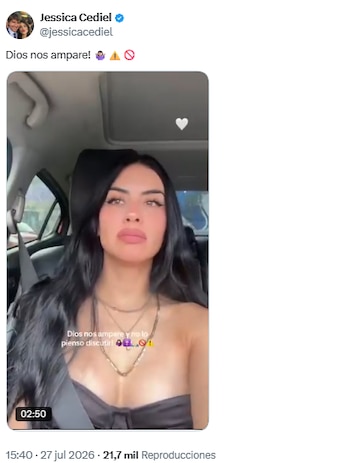 Jesica Cediel defendió la soltería y rechazó relaciones sin compromiso - crédito @jessicacediel/X