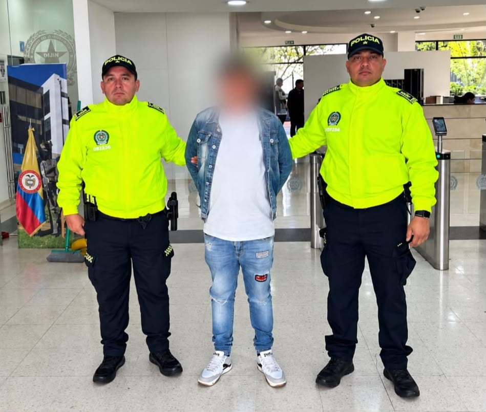 El hoy detenido será extraditado a los EE. UU. - crédito Dijín e Interpol / Policía Nacional