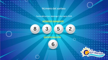 Estos fueron los números ganadores del 1 de marzo de 2026 en el sorteo de La Caribeña. (Jovani Pérez/Infobae)