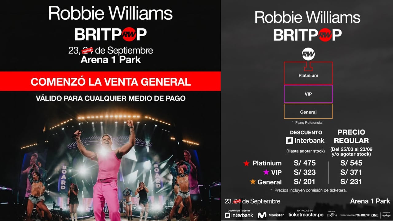Robbie Williams suma una nueva fecha para su concierto