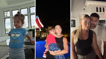 Sofía Calzetti compartió la intimidad de sus días con el Kun Agüero y Olivia en Miami: festejos, paseos y relax
