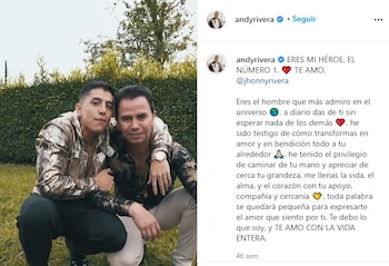 Post en Instagra de Andy