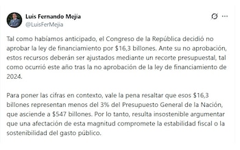 Luis Fernando Mejía, director ejecutivo