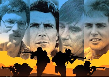 De izquierda a derecha: Koos Koster, Jan Kuiper, Hans ter Laag y Joop Willemsen. (Foto cortesía LaNoticiaSV.com).