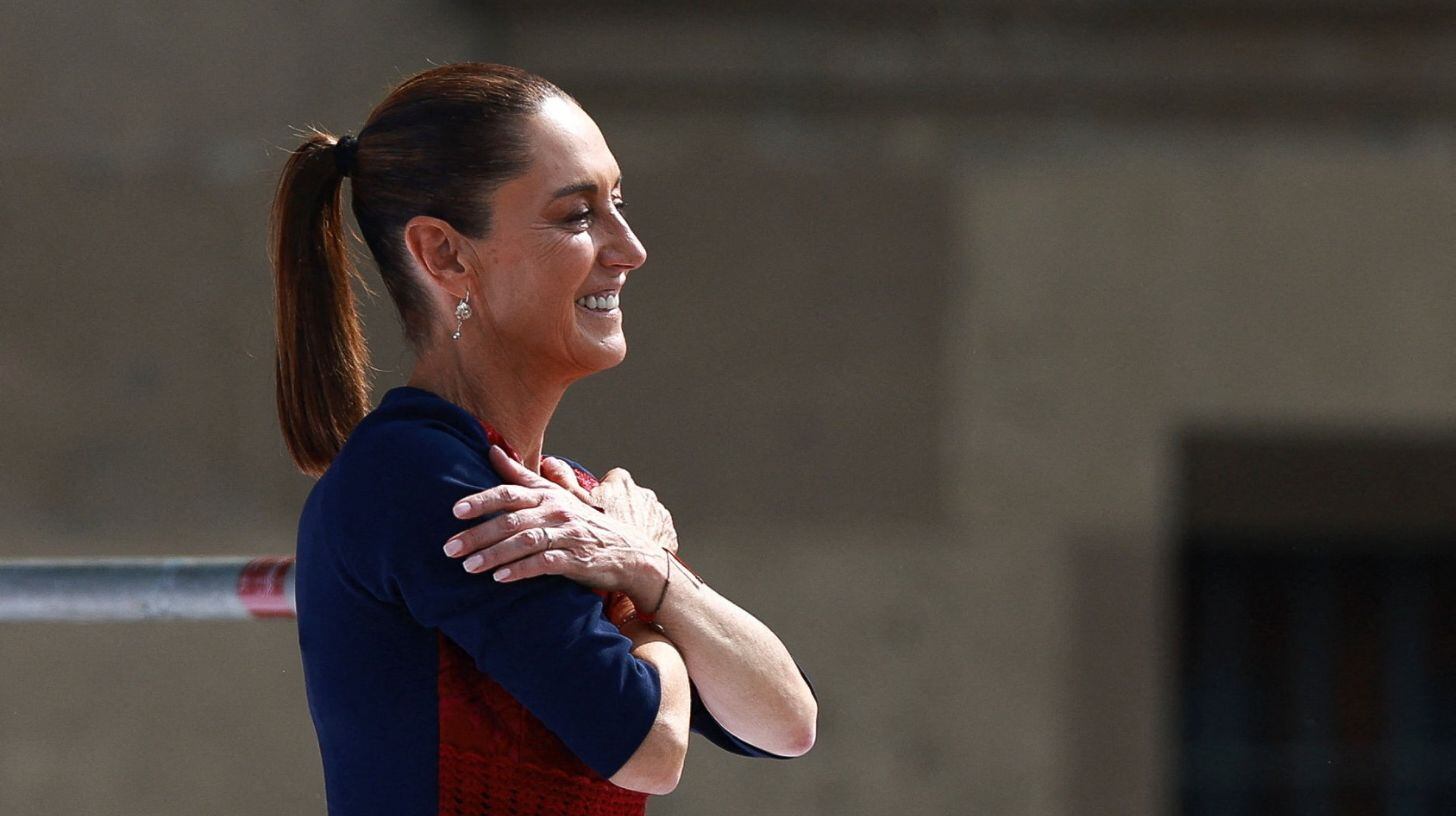 Así fue el discurso de Claudia Sheinbaum frente a 600 mil asistentes (REUTERS/Raquel Cunha)