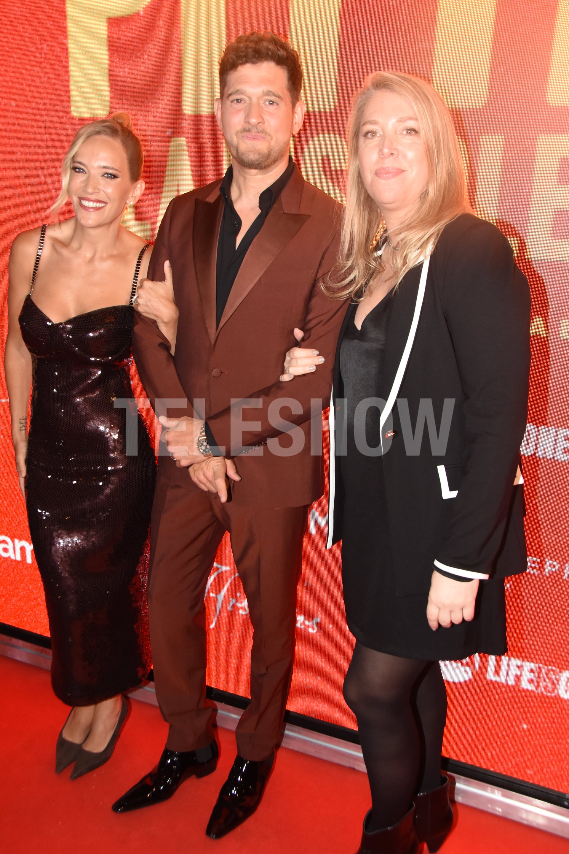 Luisana Lopilato, Michael Bublé y Lucía Puenzo, la directora de Pepita, la pistolera