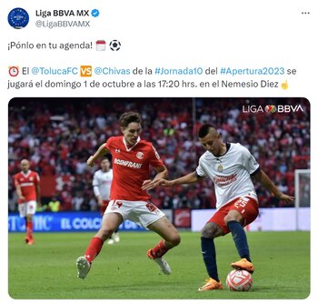 El encuentro será el único