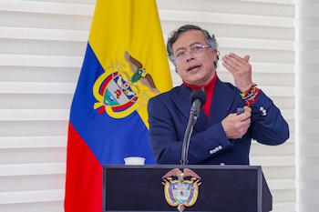 El presidente Gustavo Petro, en