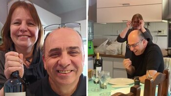 Los abuelos, completamente felices después