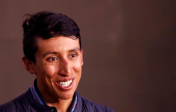 El ciclista colombiano Egan Bernal.