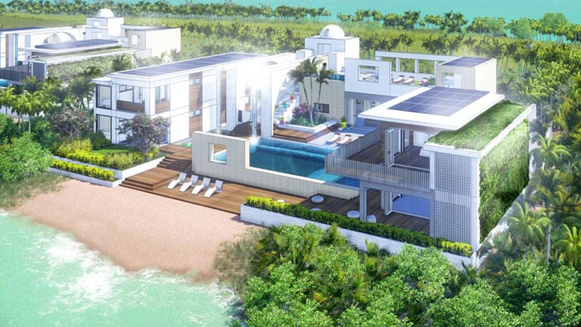 El plan de Blackadore Caye buscó proteger peces y manatíes, reforestar manglares y restaurar ecosistemas alterados por la erosión y la extracción de vegetación (Render/ Créditos: http://www.restorativeislands.com)