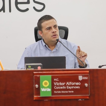 El concejal Víctor Caicedo Espinosa