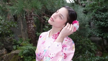 La artista se sumergió en