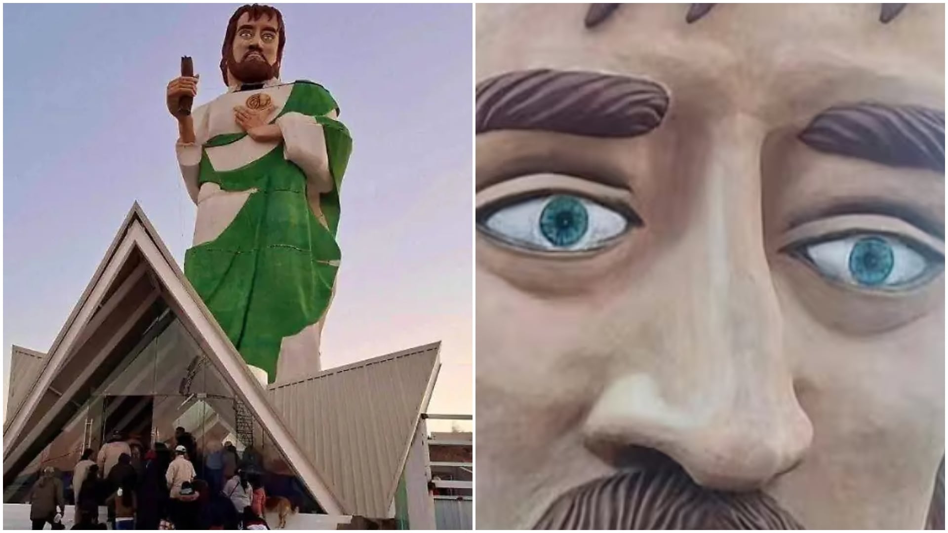 La estatua causó una ola de reacciones en redes (Facebook)