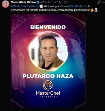 Plutarco Haza se integra a