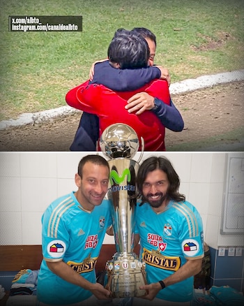 Jorge Cazulo se reencontró con Sergio Blanco en Uruguay.